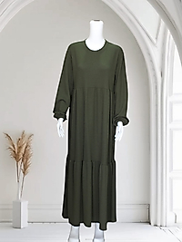 PAMUKLU VİSKON  ELBİSE