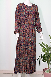 PAMUKLU VİSKON  ELBİSE