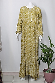 PAMUKLU VİSKON  ELBİSE