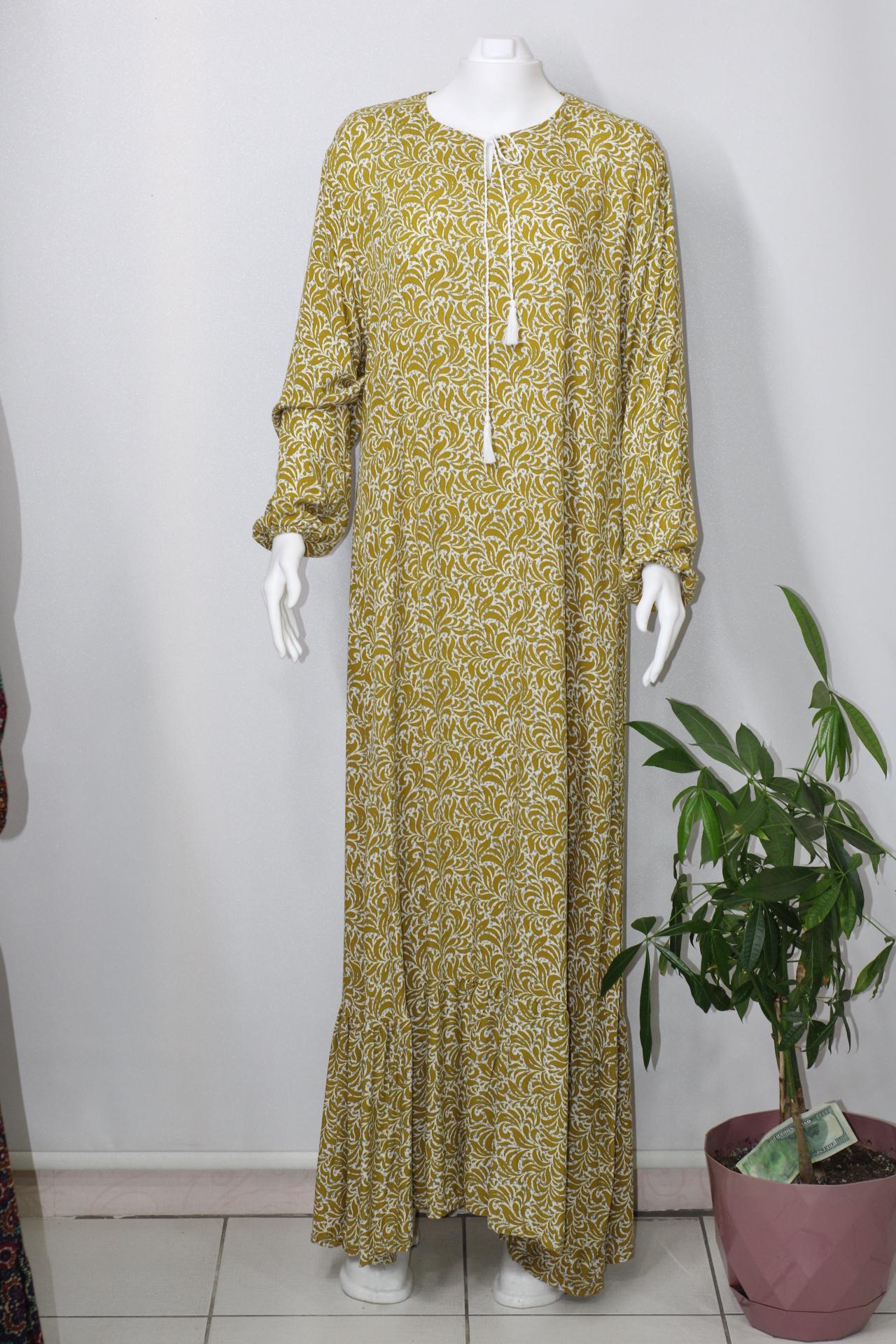 PAMUKLU VİSKON  ELBİSE