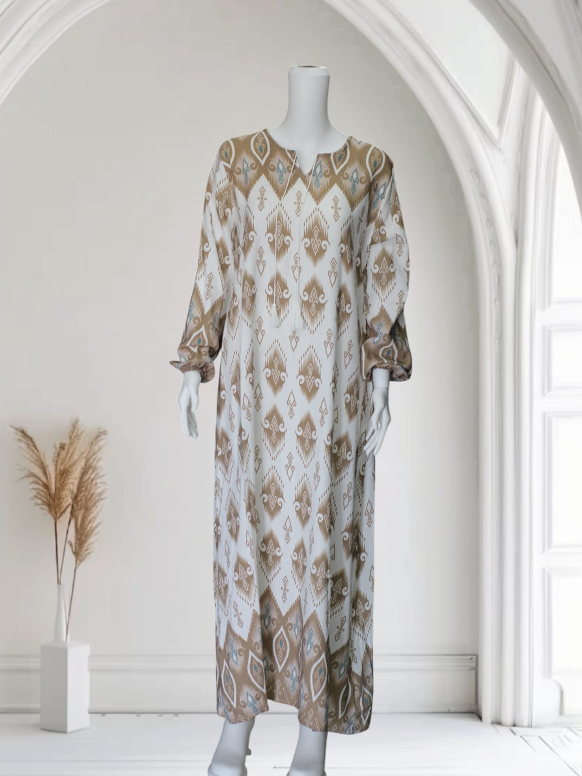 PAMUKLU VİSKON  ELBİSE