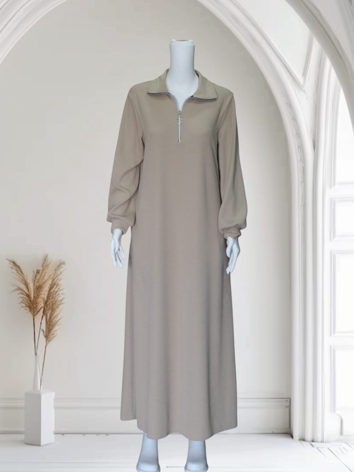 PAMUKLU VİSKON  ELBİSE