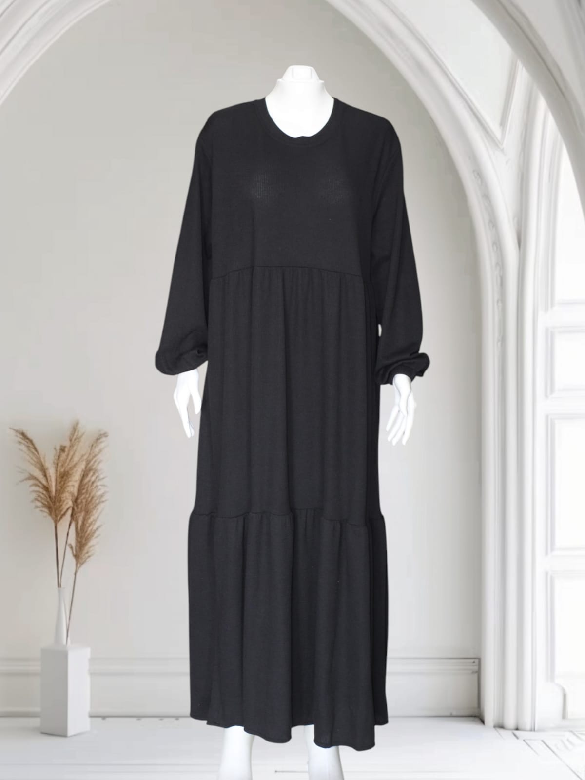 PAMUKLU VİSKON  ELBİSE